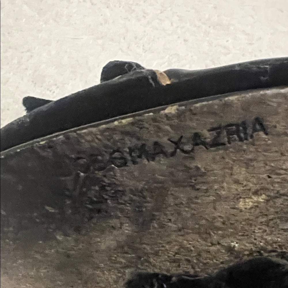 BCBG Maxazria Velvet/Satin 37/7B Black 3.5” Sexy Block Heel EUC (N) - Picture 14 of 16